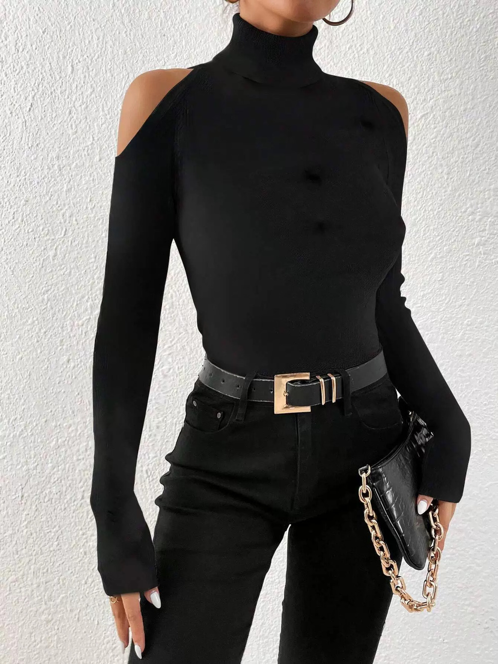 ZARA Elegant Off Shoulder Top with Clever Details Spring Summer